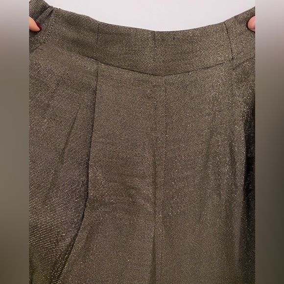 Zara Gold And Black Glitter Flared Pants Size S - Picture 10 of 10